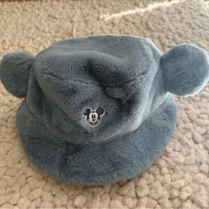 Tokyo Disney blue Fuzzy Hat with Character Logo